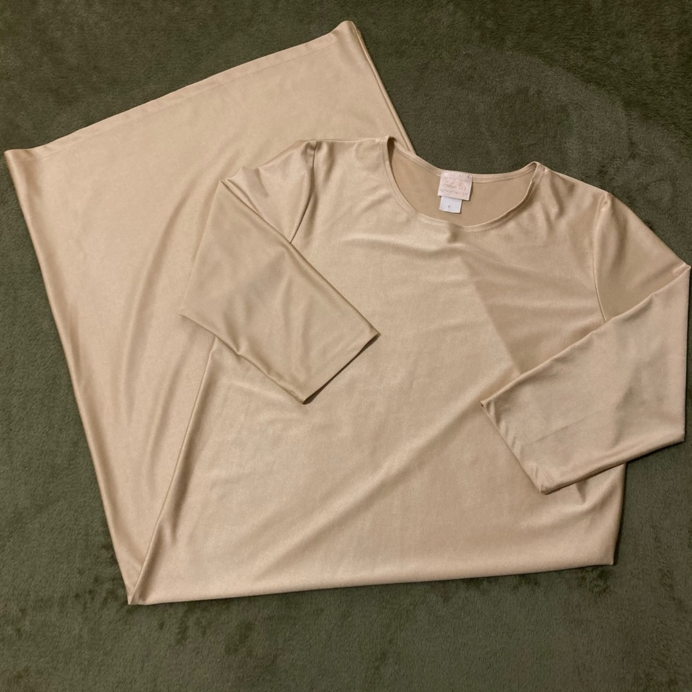 Beatiful gold modest Zadie B’s slip dress